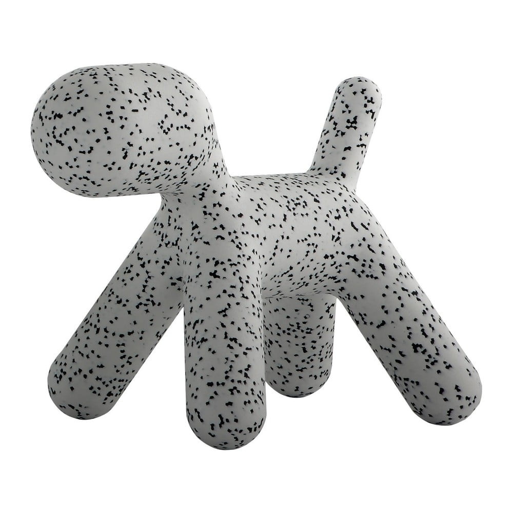 Pelēks taburete Magis Puppy Dalmatin, garums 43 cm
