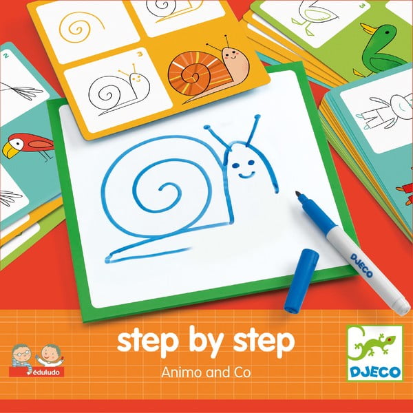 Djeco Step By Step Animals radošais komplekts
