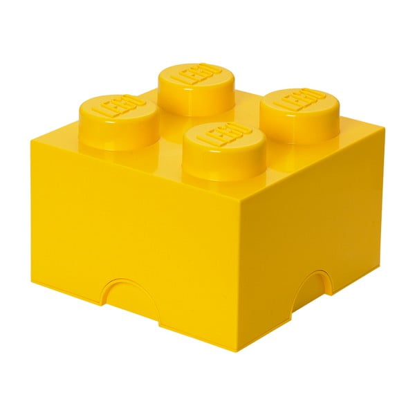 Dzeltena kvadrātveida glabāšanas kaste LEGO®