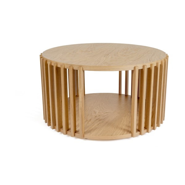 Ozolkoka kafijas galdiņš Woodman Drum, ø 83 cm