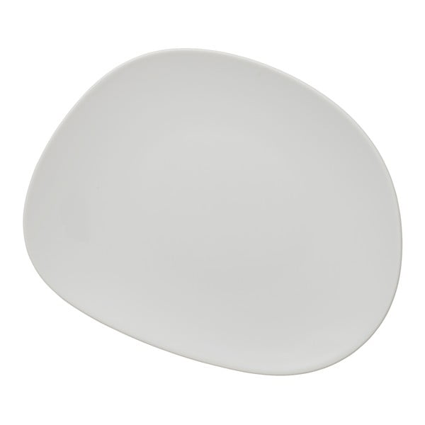 Balts porcelāna deserta šķīvis Villeroy & Boch Like Organic, 21 cm