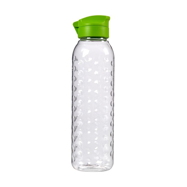 Ūdens pudele ar zaļu vāciņu Curver Dots, 750 ml