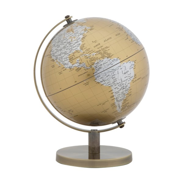 Zelta un sudraba globuss Mauro Ferretti Globe, augstums 28 cm