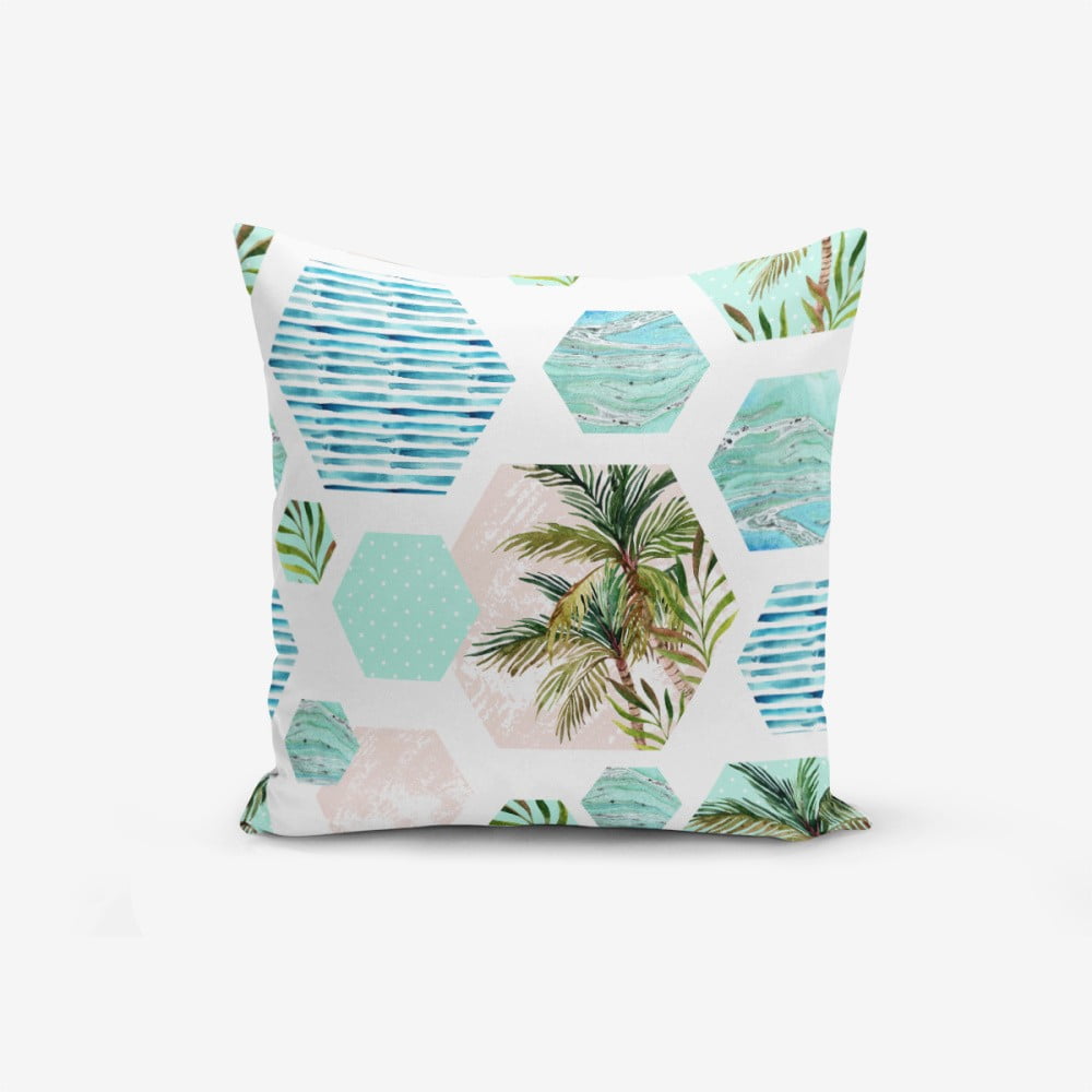 Spilvendrāna Minimalist Cushion Covers Geometric Palm, 45 x 45 cm