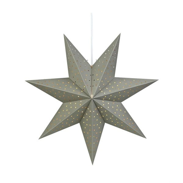 Pelēks piekaramais gaismas dekors Markslöjd Morris, augstums 45 cm