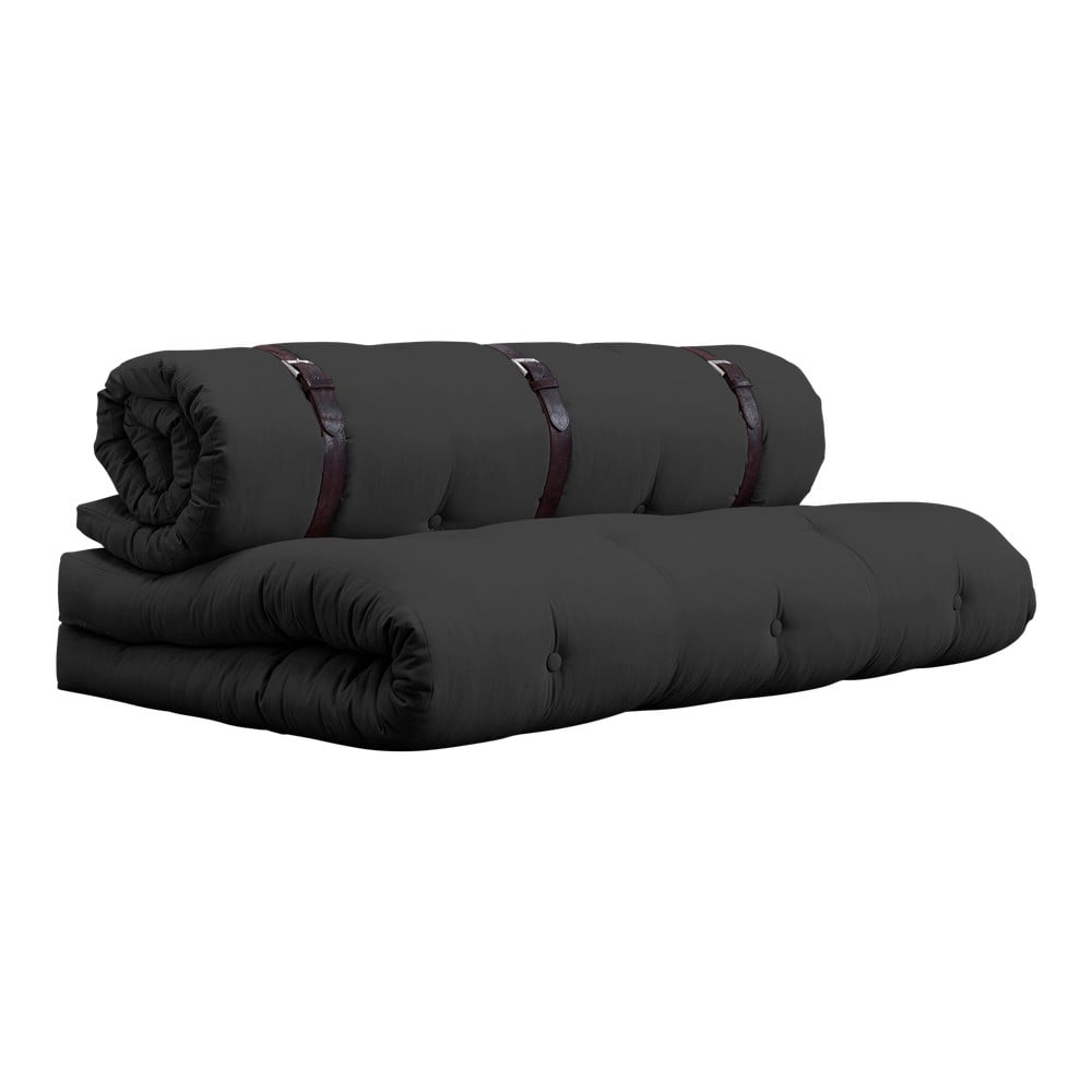 Izlaižams matrača dīvāns Karup Design Buckle Up Dark Grey