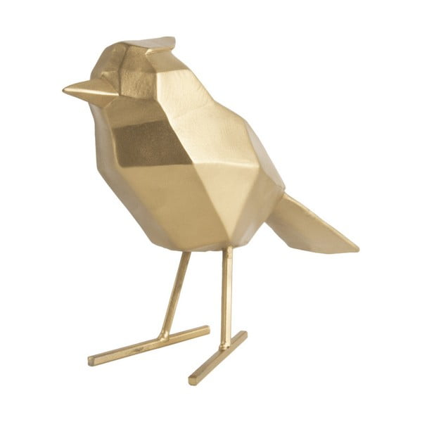 Zelta dekoratīva putna statuete PT LIVING Bird, augstums 24 cm