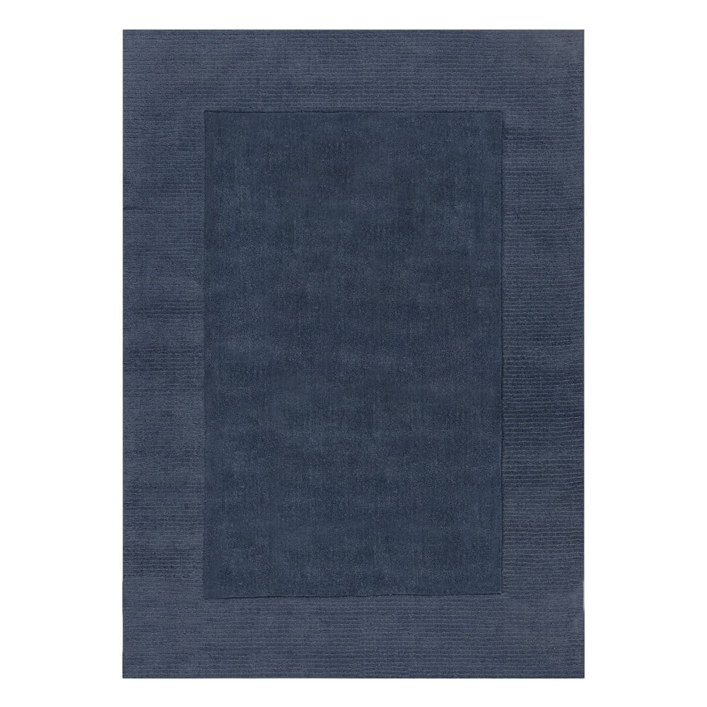 Tumši zils vilnas paklājs Flair Rugs Siena, 160 x 230 cm