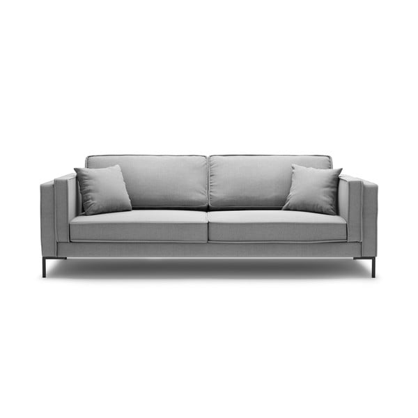 Pelēks četrvietīgs dīvāns Milo Casa Attilio, 230 cm