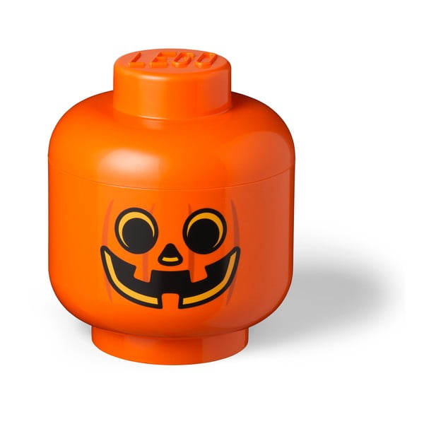 Oranža uzglabāšanas kaste LEGO® Pumpkin Head L