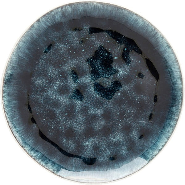 Tumši zils keramikas šķīvis Kare Design Mustique, ⌀ 21 cm