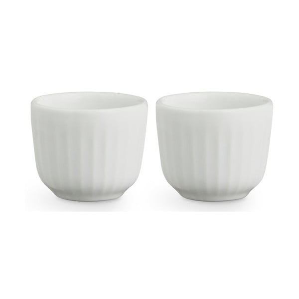 2 baltu porcelāna olu trauku komplekts Kähler Design Hammershoi, ⌀ 8 cm