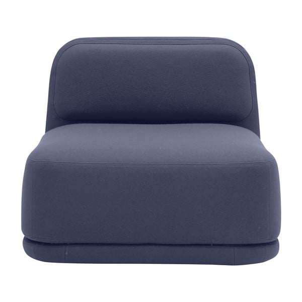 Tumši zils atpūtas krēsls ar zemu atzveltni Softline Standby Low