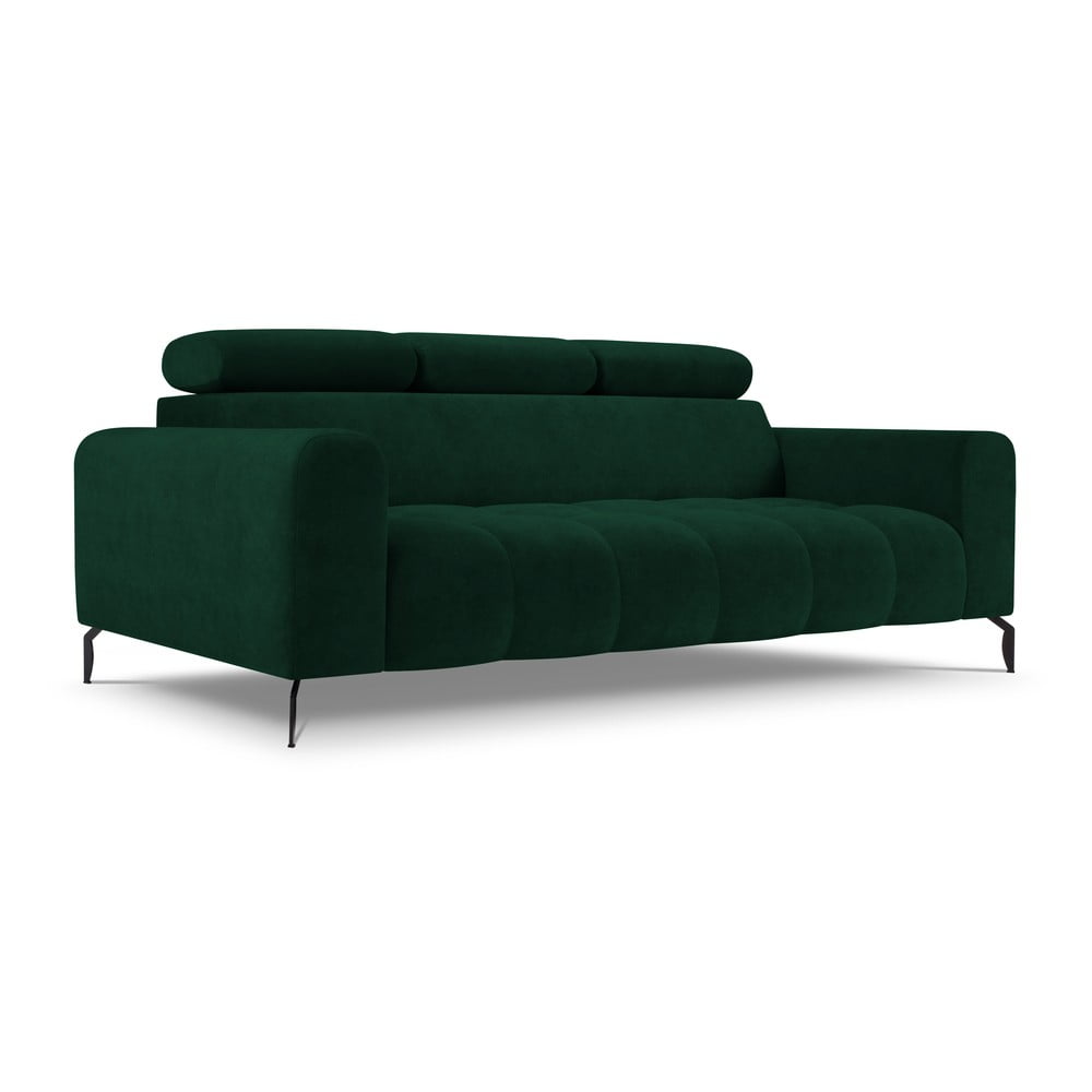 Tumši zaļš samta dīvāns Milo Casa Nico