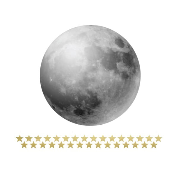 Sienas uzlīmju komplekts Dekornik Full Moon