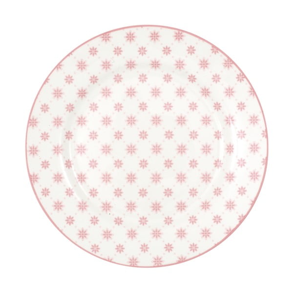 Rozā porcelāna deserta šķīvis Green Gate Laurie, ø 20,5 cm