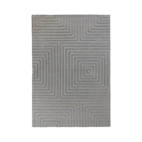Pelēks vilnas paklājs Flair Rugs Estela, 120 x 170 cm