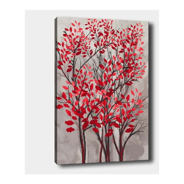 Sienas glezna uz audekla Tablo Center Fall Red, 40 x 60 cm