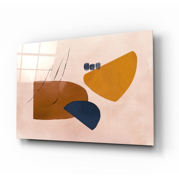 Stikla glezna Insigne Abstract Brown, 72 x 46 cm