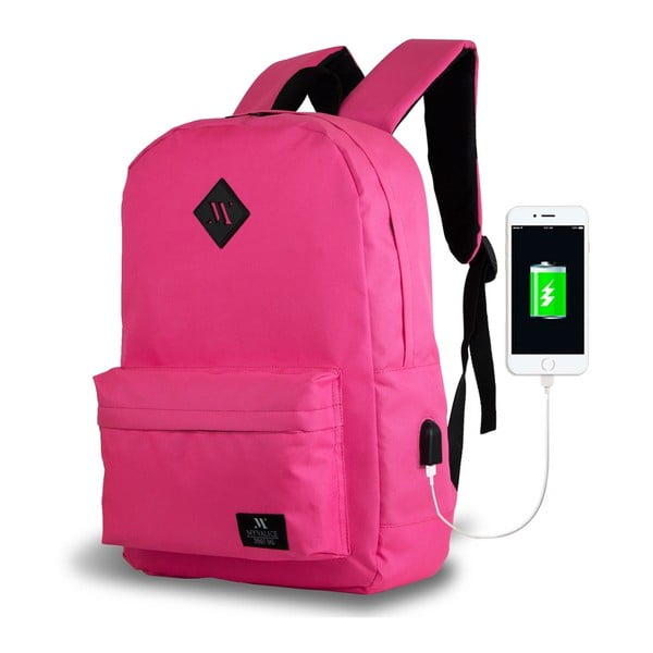 Rozā mugursoma ar USB portu My Valice SPECTA Smart Bag