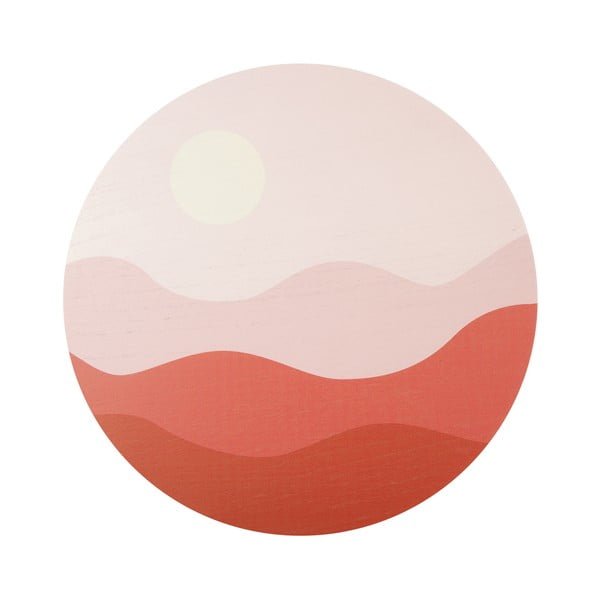 Apaļa glezna PT LIVING Pink Sunset, ø 40 cm