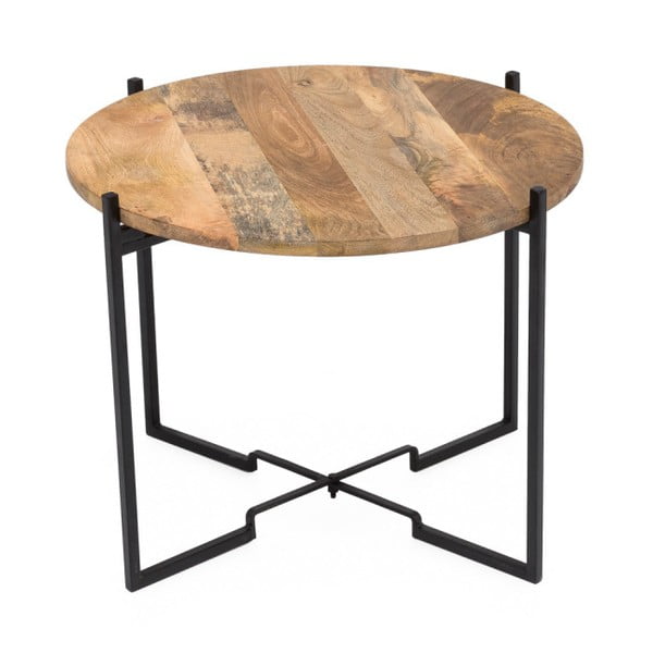 Kafijas galdiņš ar dzelzs konstrukciju WOOX LIVING Fera, ⌀ 53 cm