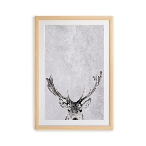 Sienas glezna rāmī Surdic Deer, 35 x 45 cm