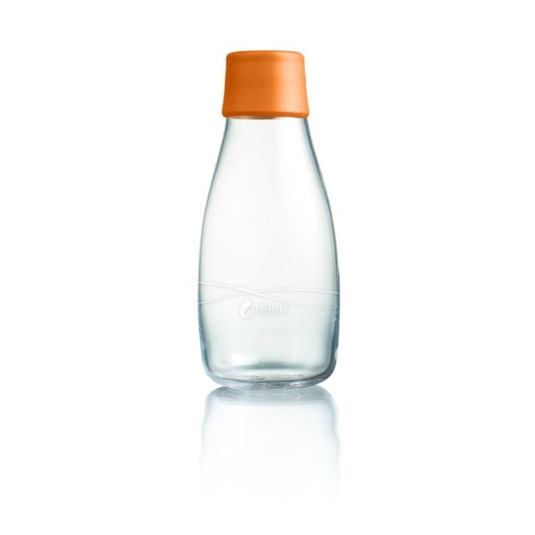 Oranža stikla pudele ar mūža garantiju ReTap, 300 ml