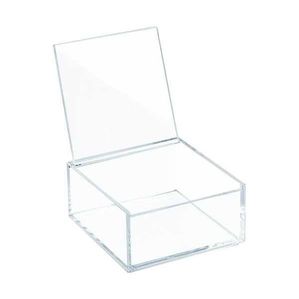 Caurspīdīga sakraujama kaste ar vāku iDesign Clarity, 10 x 10 cm