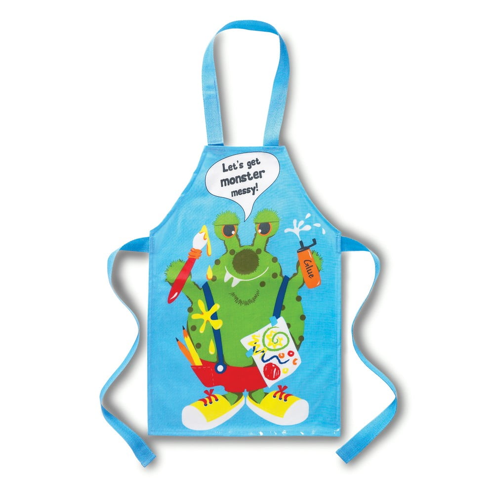 Zils kokvilnas bērnu priekšauts Cooksmart ® Monster