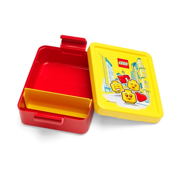 Sarkana uzkodu kaste ar dzeltenu vāku LEGO® Iconic