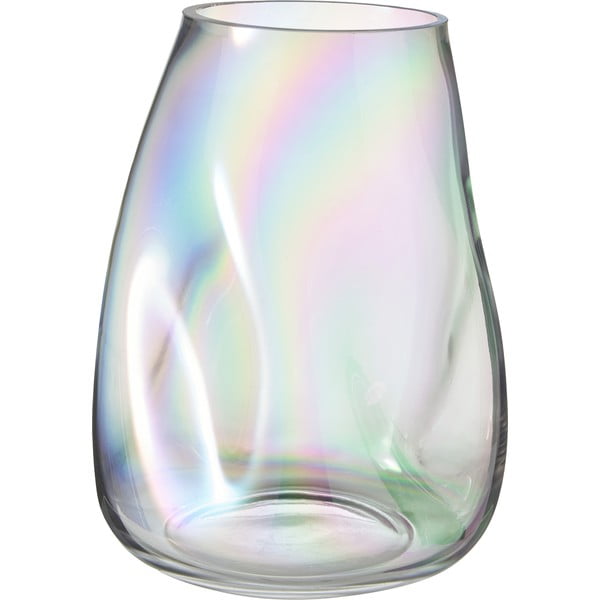 Ar rokām pūsta stikla vāze Westwing Collection Rainbow, augstums 26 cm