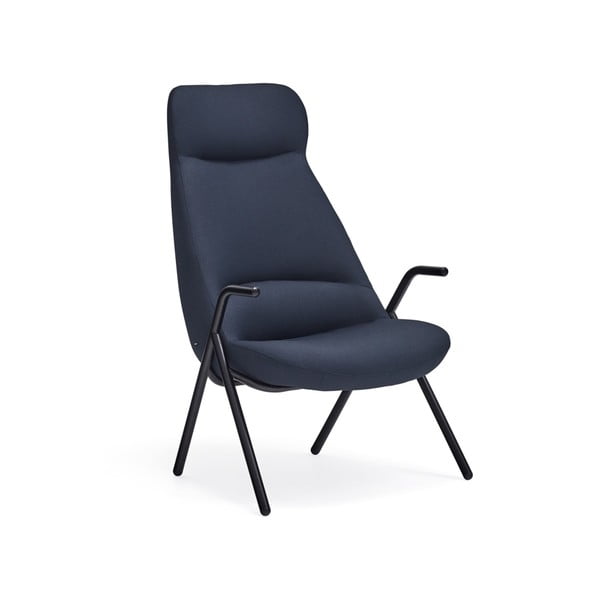 Tumši zils krēsls Teulat Dins, augstums 114 cm