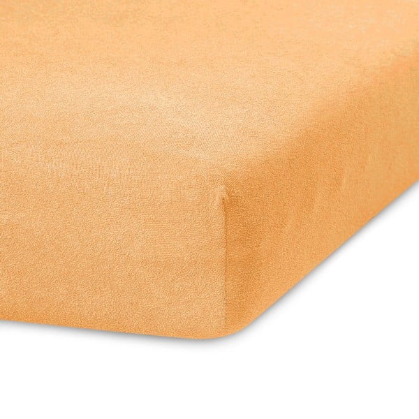 Tumšs smilškrāsas elastīgs palags divguļamai gultai AmeliaHome Ruby Siesta, 220/240 x 220 cm
