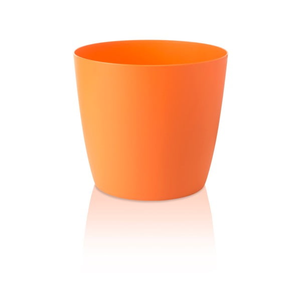 Oranžs pods ar riteņiem Gardenico Ella Twist´n´Roll Smart System, ø 29 cm