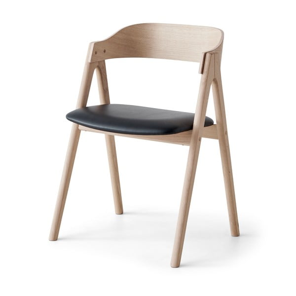 Ozolkoka pusdienu krēsls ar ādas sēdekli Findahl by Hammel Mette