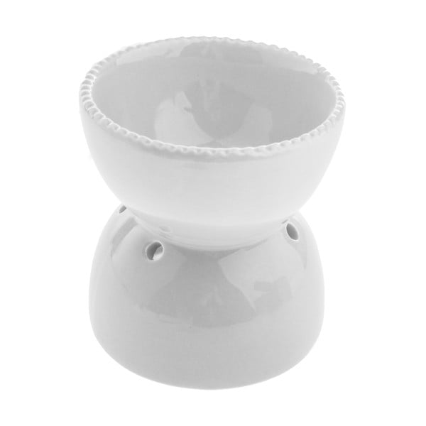 Balta keramikas aromterapijas lampa Dakls, augstums 11,5 cm