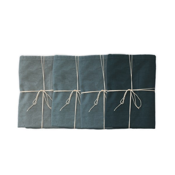 4 lina salvešu komplekts Linen Couture Blue, 43 x 43 cm