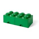 Zaļa uzglabāšanas kaste ar 2 LEGO® atvilktnēm