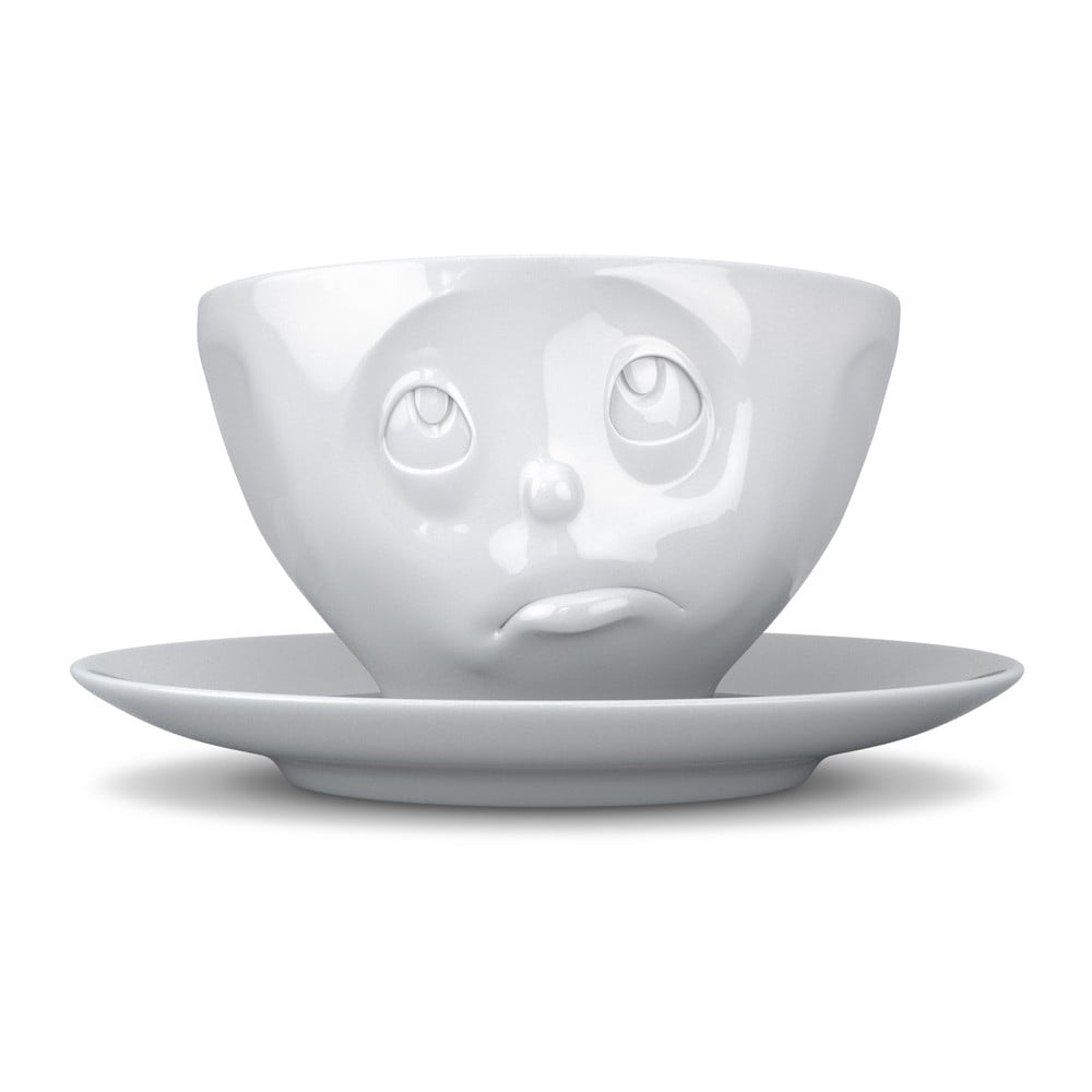 Balta porcelāna kafijas krūze 58products Oh please, tilpums 200 ml