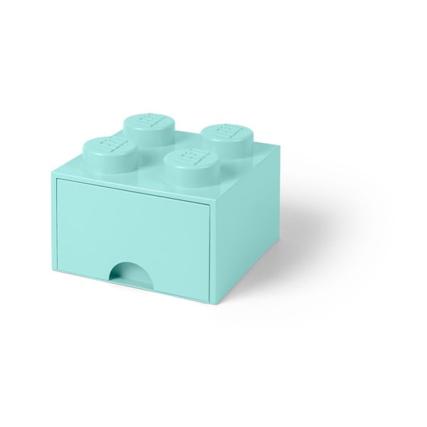 Piparmētru zaļa glabāšanas kaste kvadrātveida LEGO®