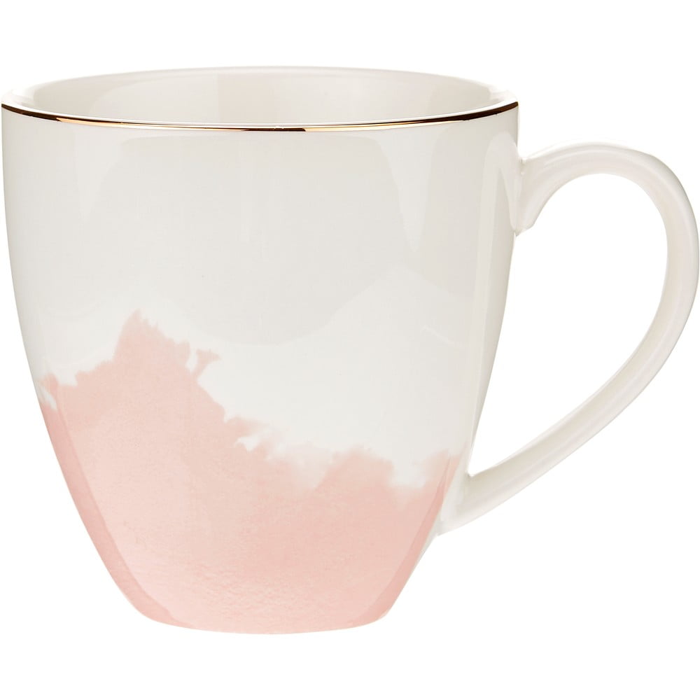 2 rozīgi baltu porcelāna kafijas tasīšu komplekts Westwing Collection Rosie