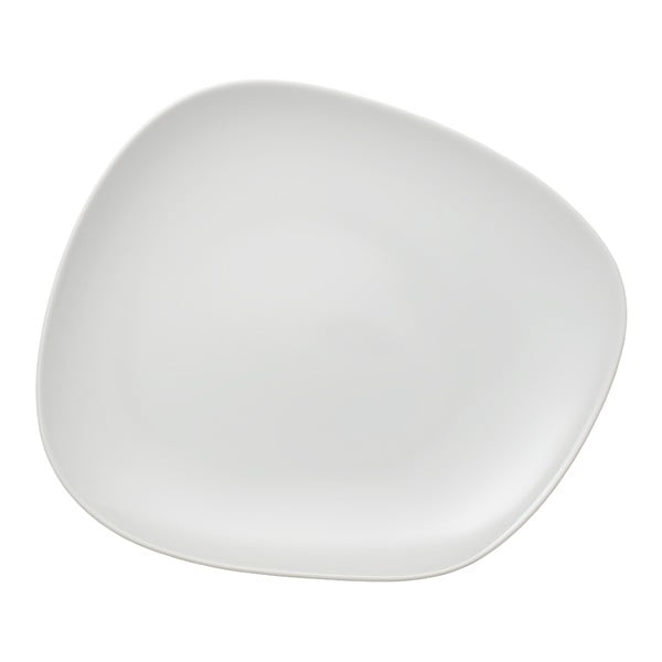 Balts porcelāna šķīvis Villeroy & Boch Like Organic, 27 cm