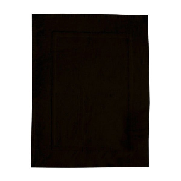 Melns kokvilnas vannas paklājs Wenko, 50 x 70 cm