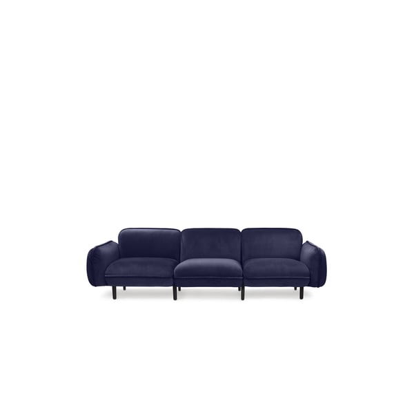 Tumši zils samta dīvāns EMKO Bean