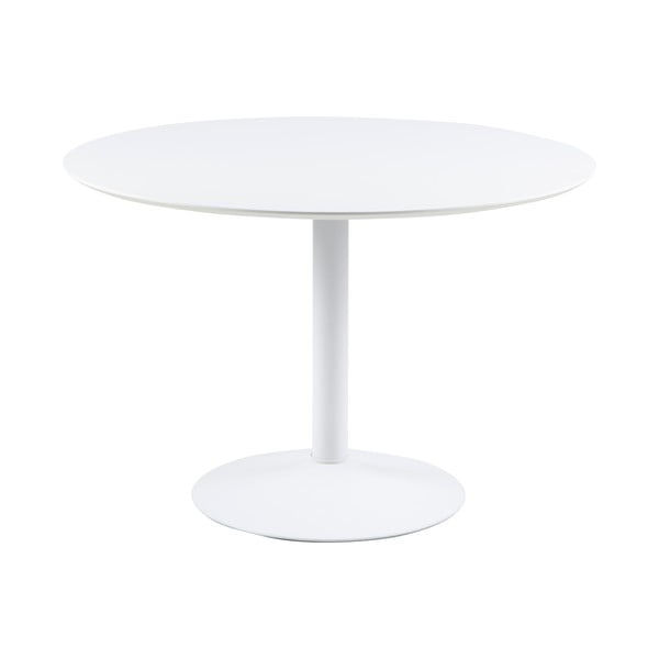 Balts apaļš pusdienu galds Actona Ibiza, ⌀ 110 cm