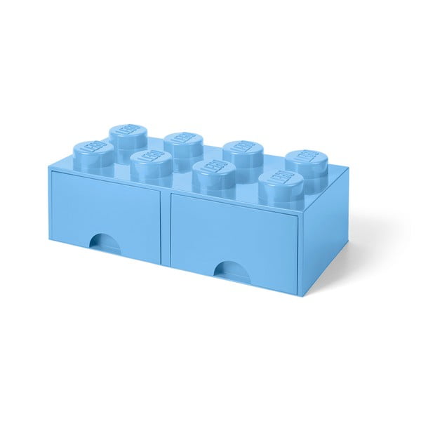 Gaiši zila uzglabāšanas kaste ar divām atvilktnēm LEGO®