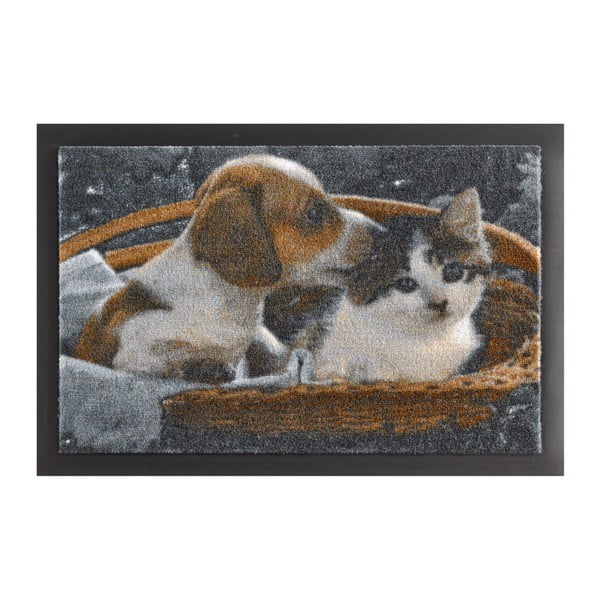 Durvju paklājs Hanse Home Animals Dog and Cat, 40 x 60 cm