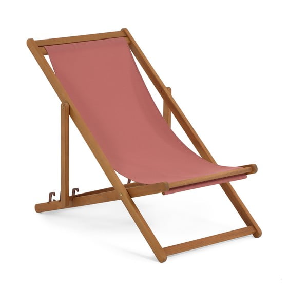 Terakotas brūns saliekams pludmales atpūtas krēsls no akācijas koka La Forma Adredna