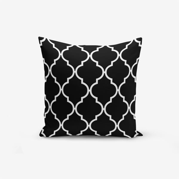 Spilvendrāna Minimalist Cushion Covers Black Background Ogea, 45 x 45 cm